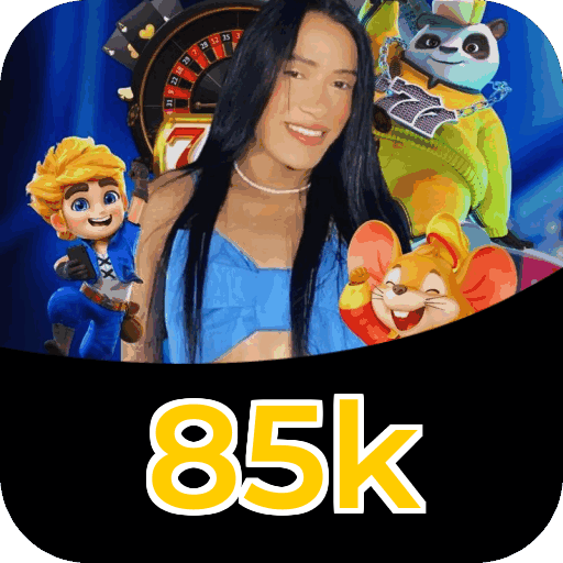 Interface do aplicativo 85k mostrando jogos disponíveis no iOS e Android
